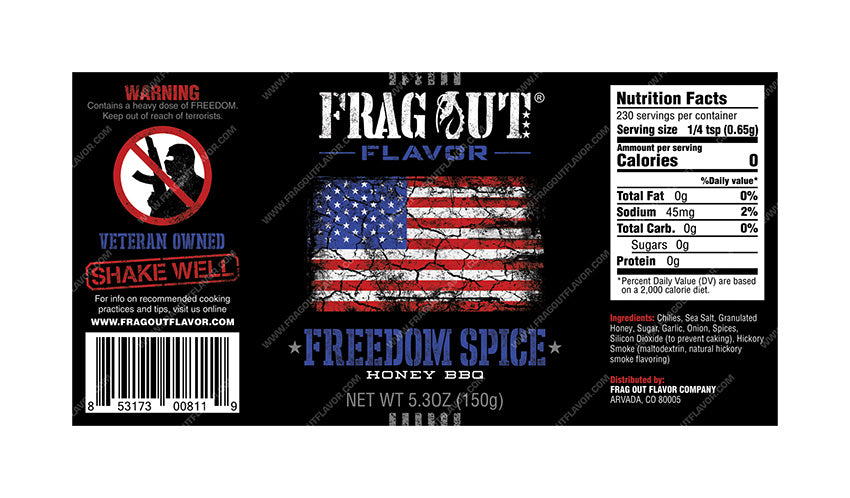 Freedom Frag Freedom Spice - Honey BBQ Spice Blend | Frag Out Flavor